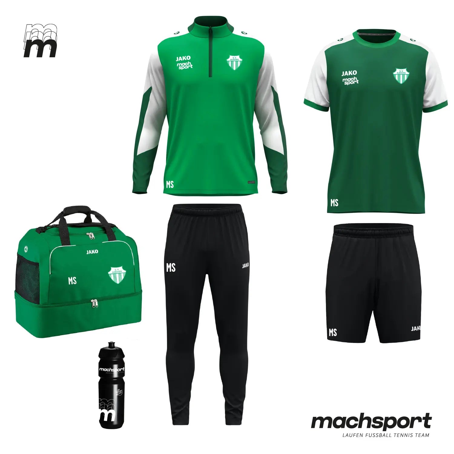 SV Alkoven Trainingsset Ziptop mit Tasche - machsport – Bild 