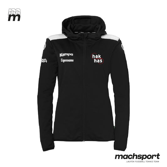HAK | HAS Eferding Trainingsjacke mit Kapuze schwarz Damen – XS