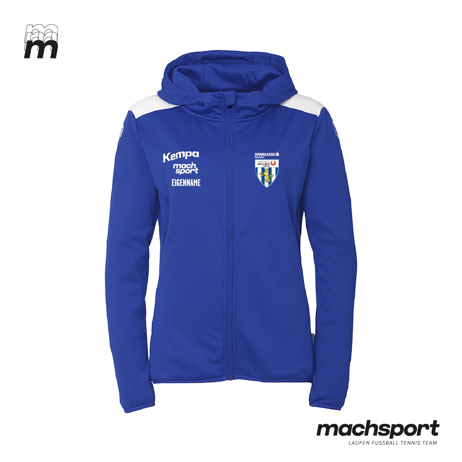Sportunion Neuhofen Volleyball Trainingsjacke mit Kapuze Damen - machsport – Bild 