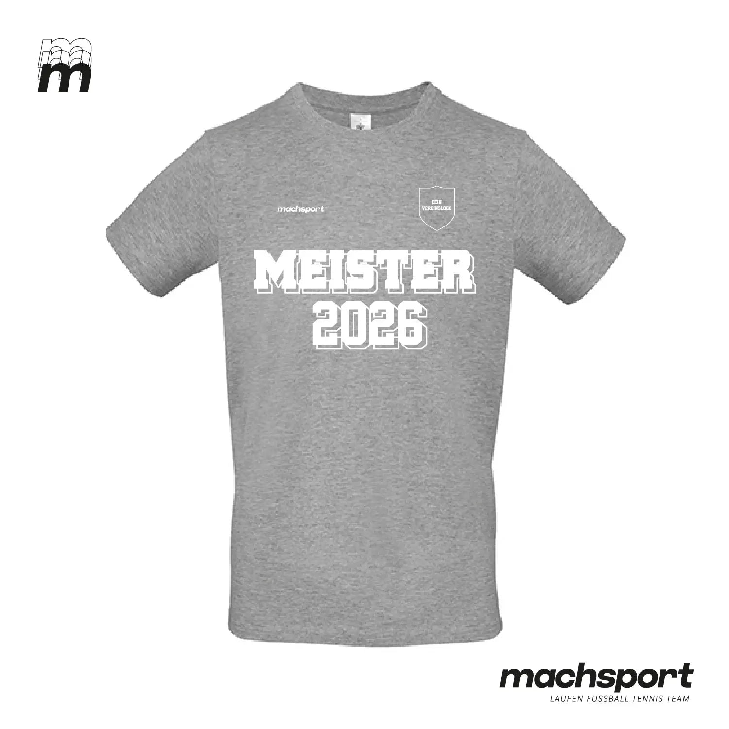 Meistershirt Classic grau - machsport – Bild 