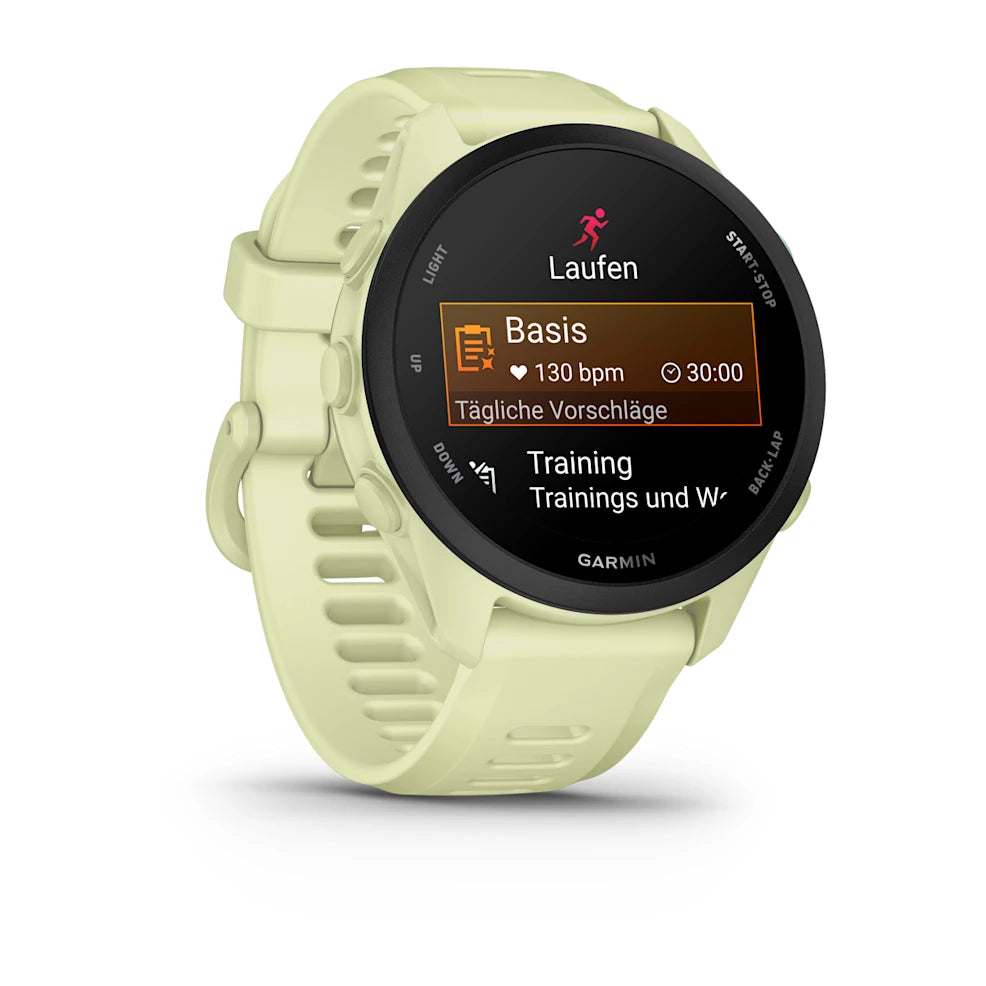 Garmin Forerunner 70, Zitrone mit Schnellwechsel-Armband 20 mm Silikon – Bild 