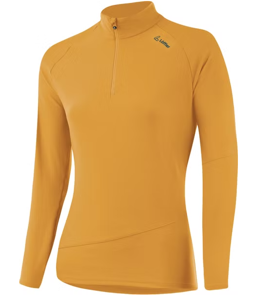 Löffler Damenlangarmshirt Midlayer Eva Rew – orange / 36
