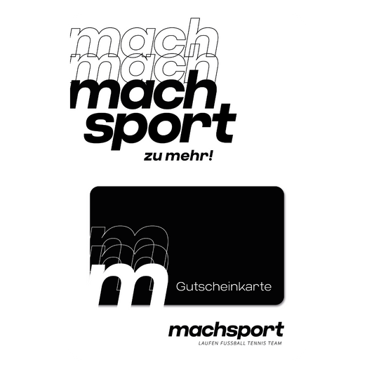 machsport Gutschein – € 10,00 / Allgemein (schwarz)