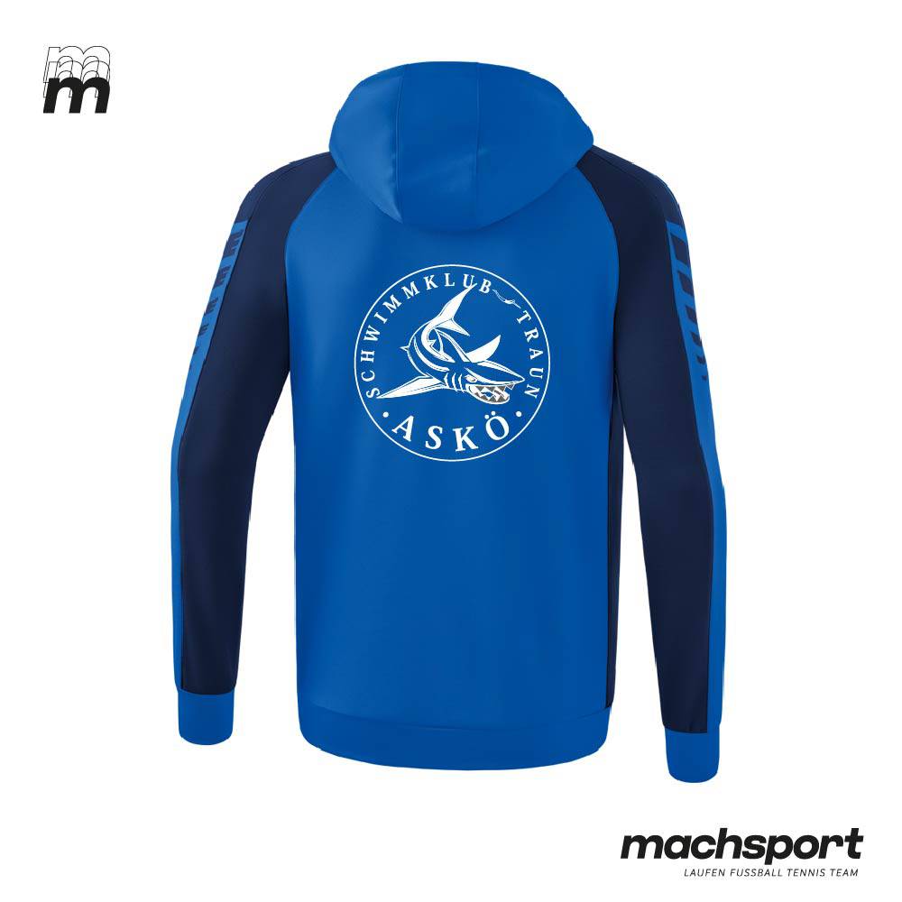 ASKÖ Schwimmklub Traun Trainingsjacke mit Kapuze - machsport – Bild 