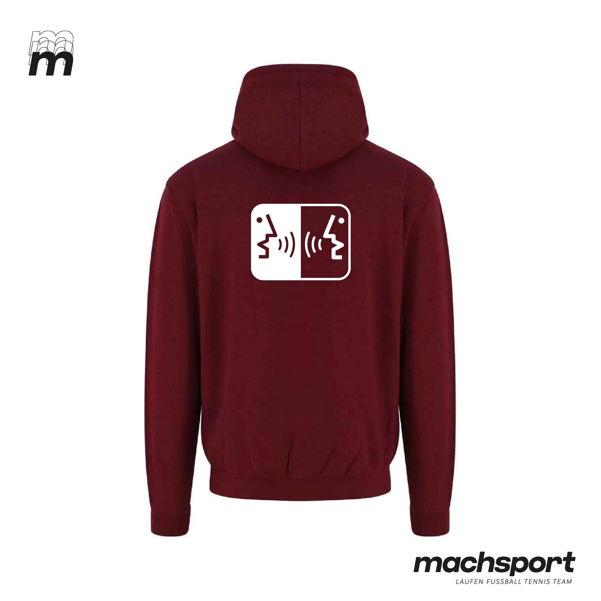 Borg Linz Hoody burgundy - KOMMUNIKATION - machsport – Bild 