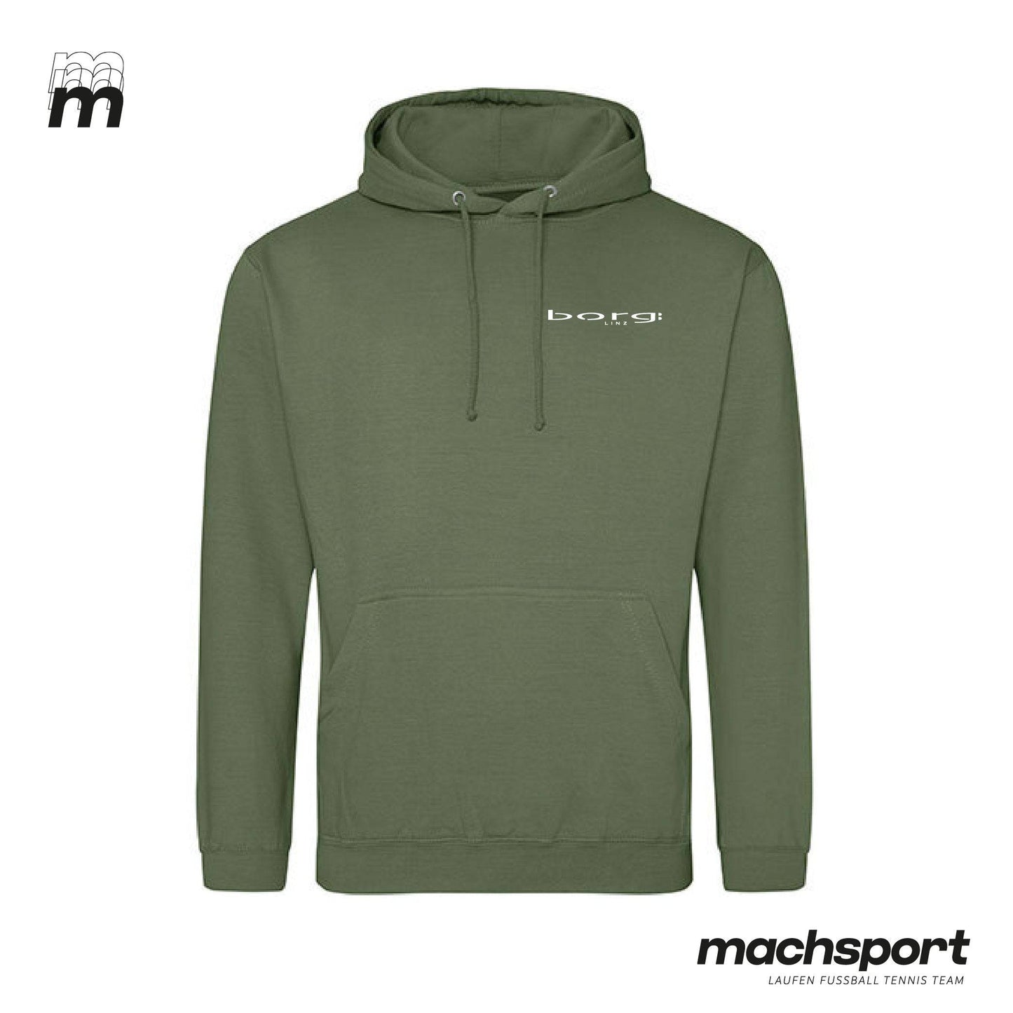 Borg Linz Hoody earthy green - LEHRER - machsport