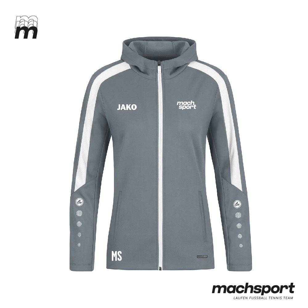 Europagymnasium Auhof Kapuzenjacke Damen grau - machsport – Bild 