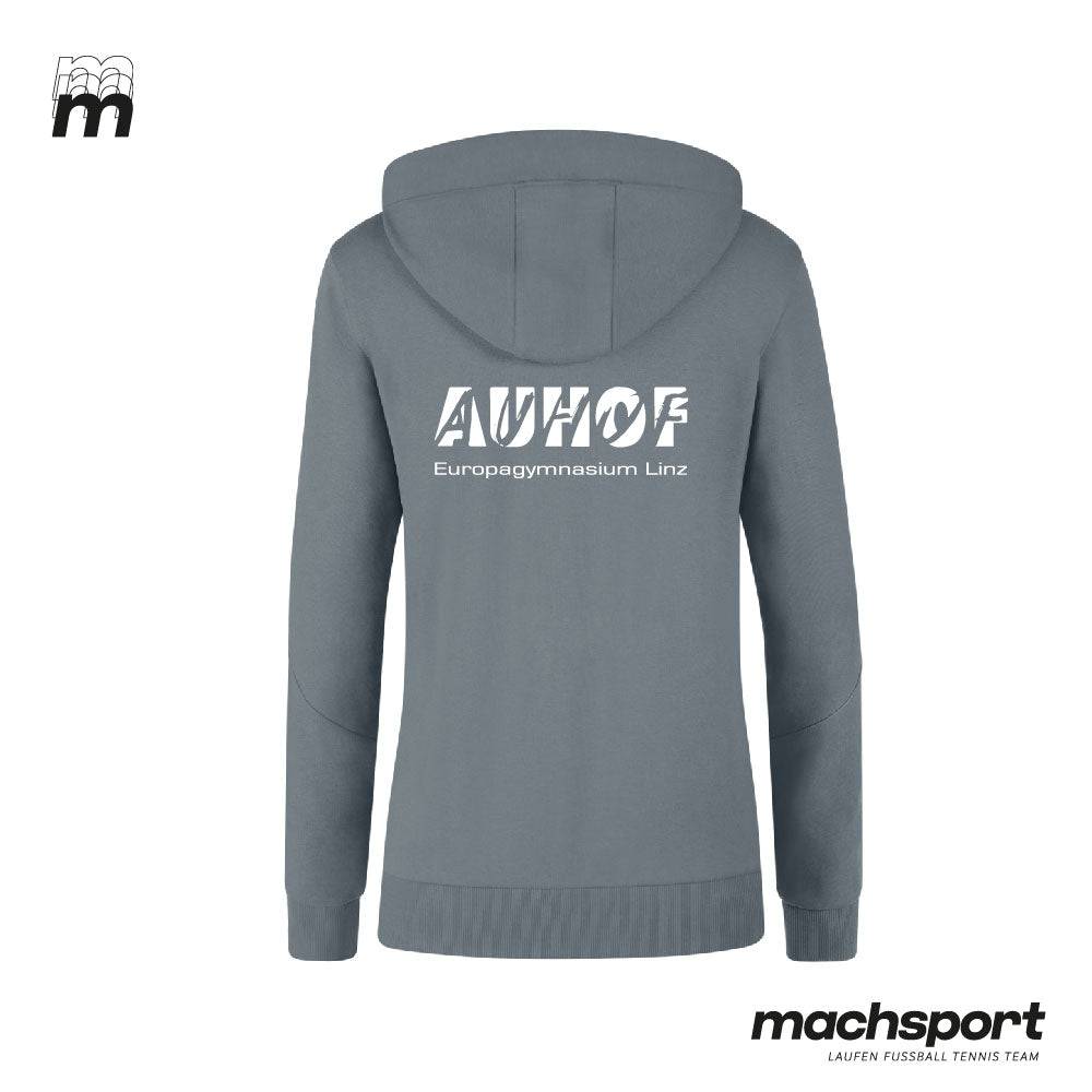 Europagymnasium Auhof Kapuzensweat Damen grau - machsport – Bild 