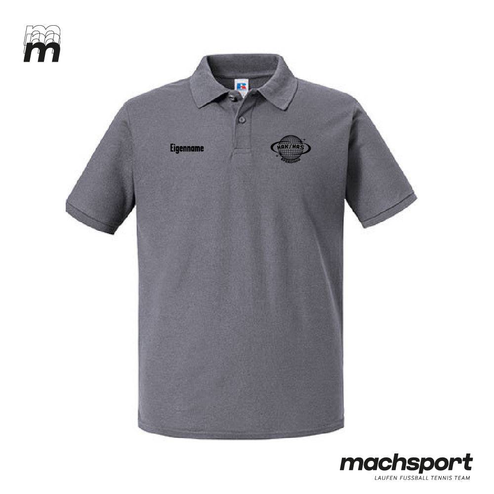 HAK | HAS Eferding Lifestyle-Poloshirt grau - machsport – Bild 
