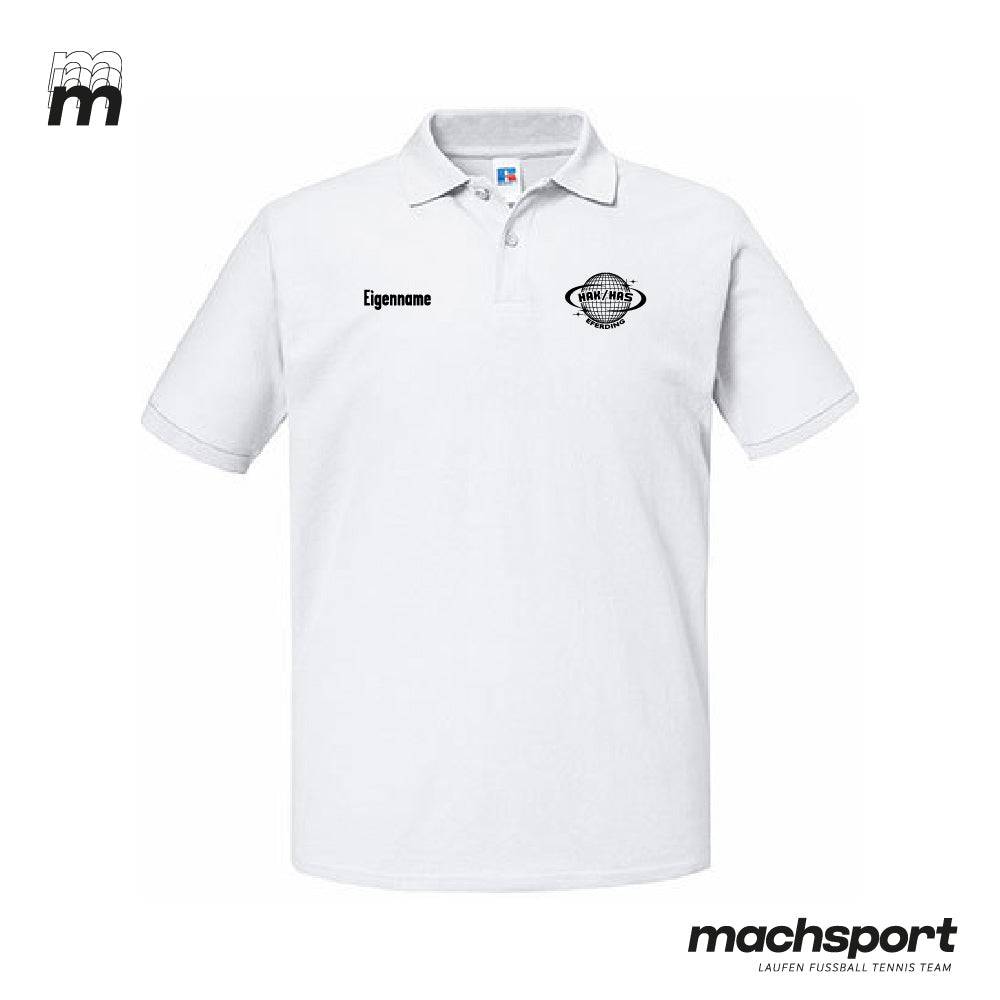 HAK | HAS Eferding Lifestyle-Poloshirt weiß - machsport