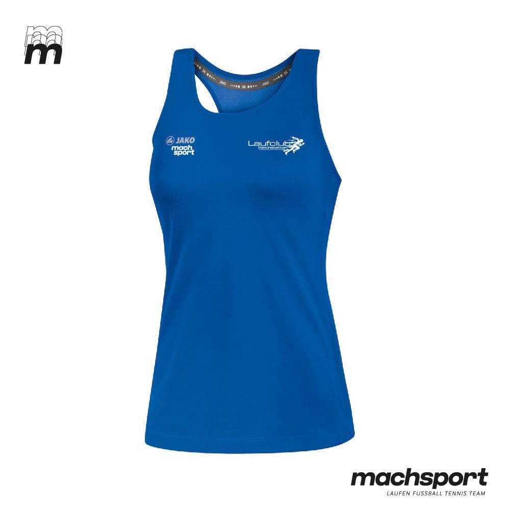 Laufclub Weichstetten Tanktop blau Damen - machsport – Bild 