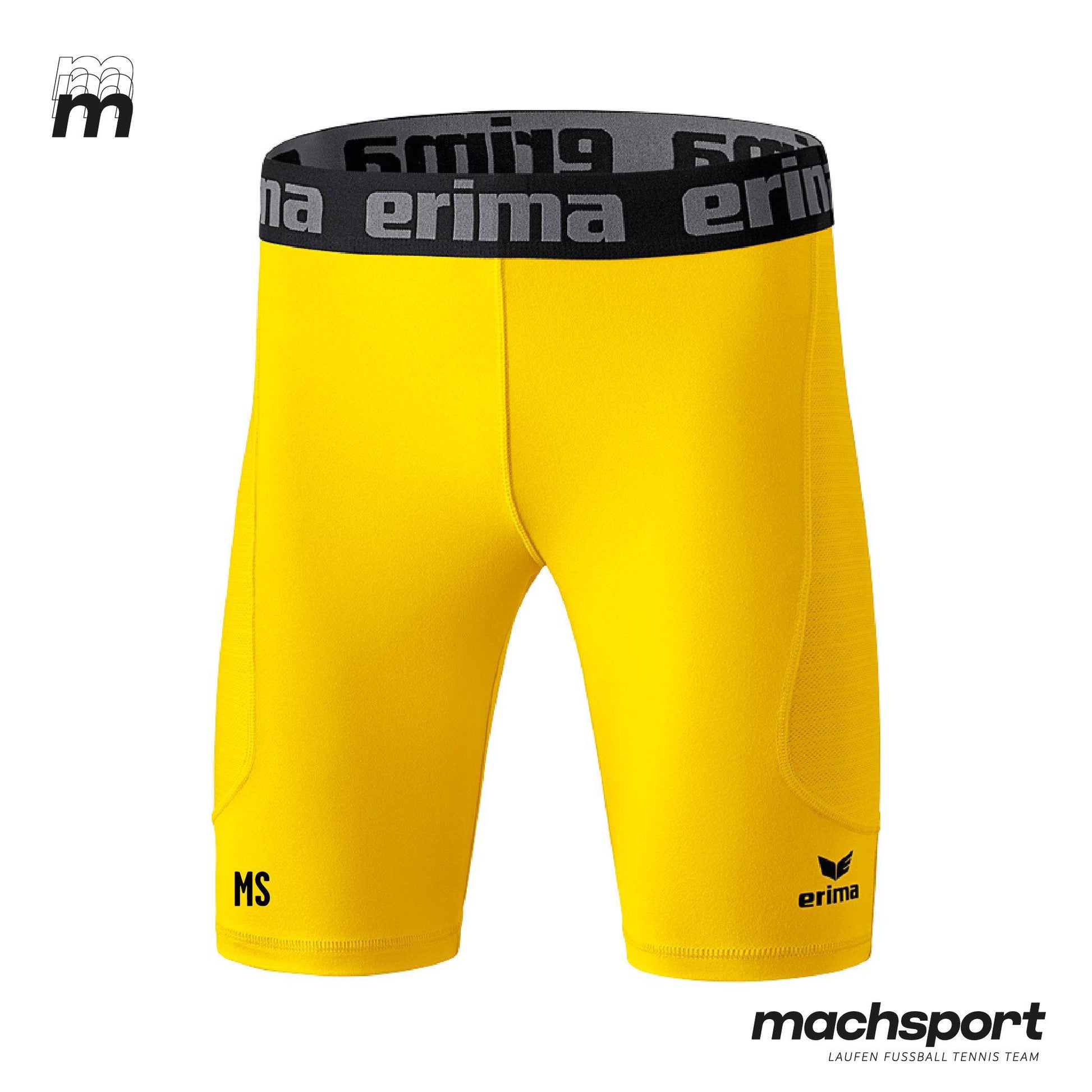 SC St. Pantaleon-Erla Unterziehshort gelb - machsport – Bild 