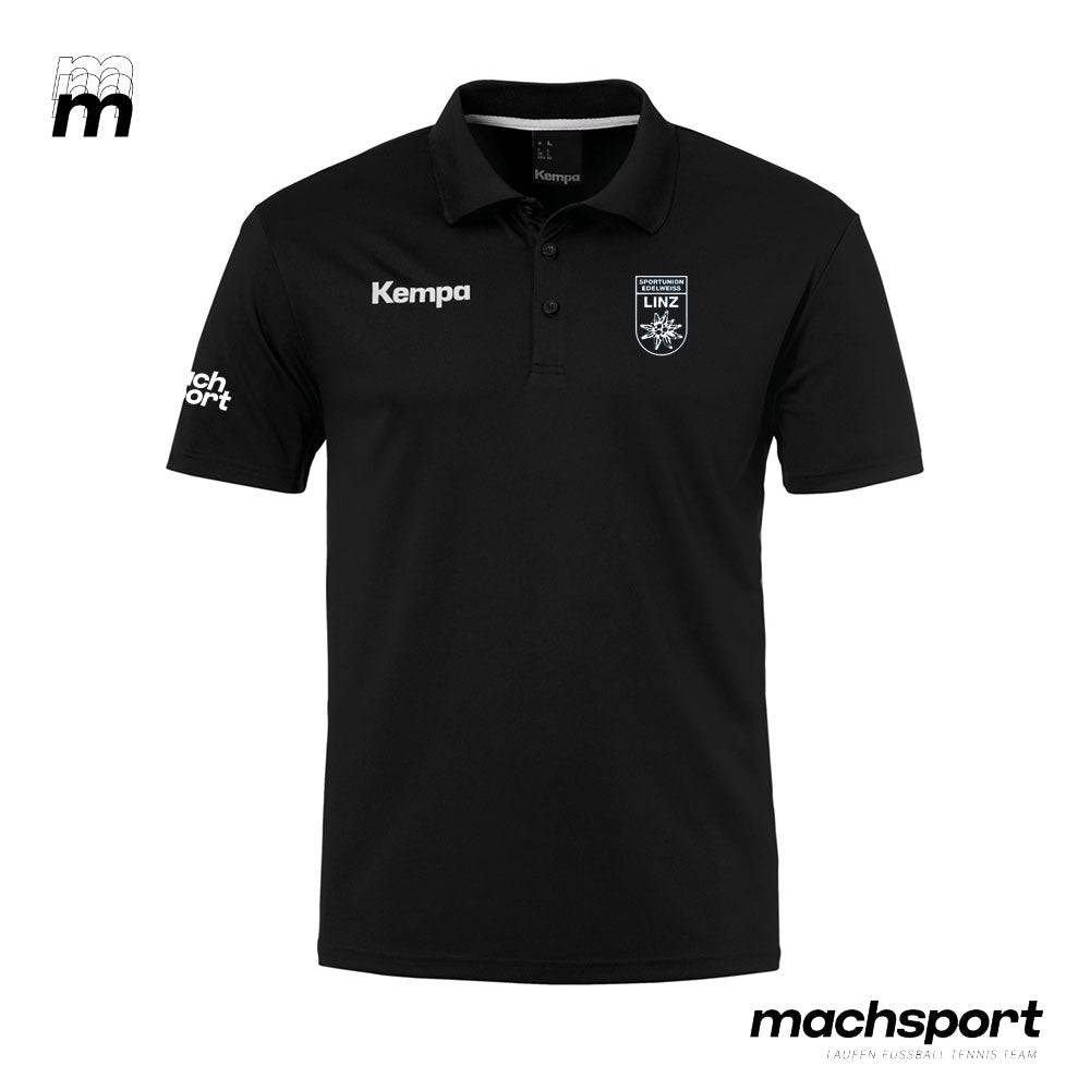 Sportunion Edelweiss Linz Handball Poloshirt funktionell - Schwarz - machsport – Bild 
