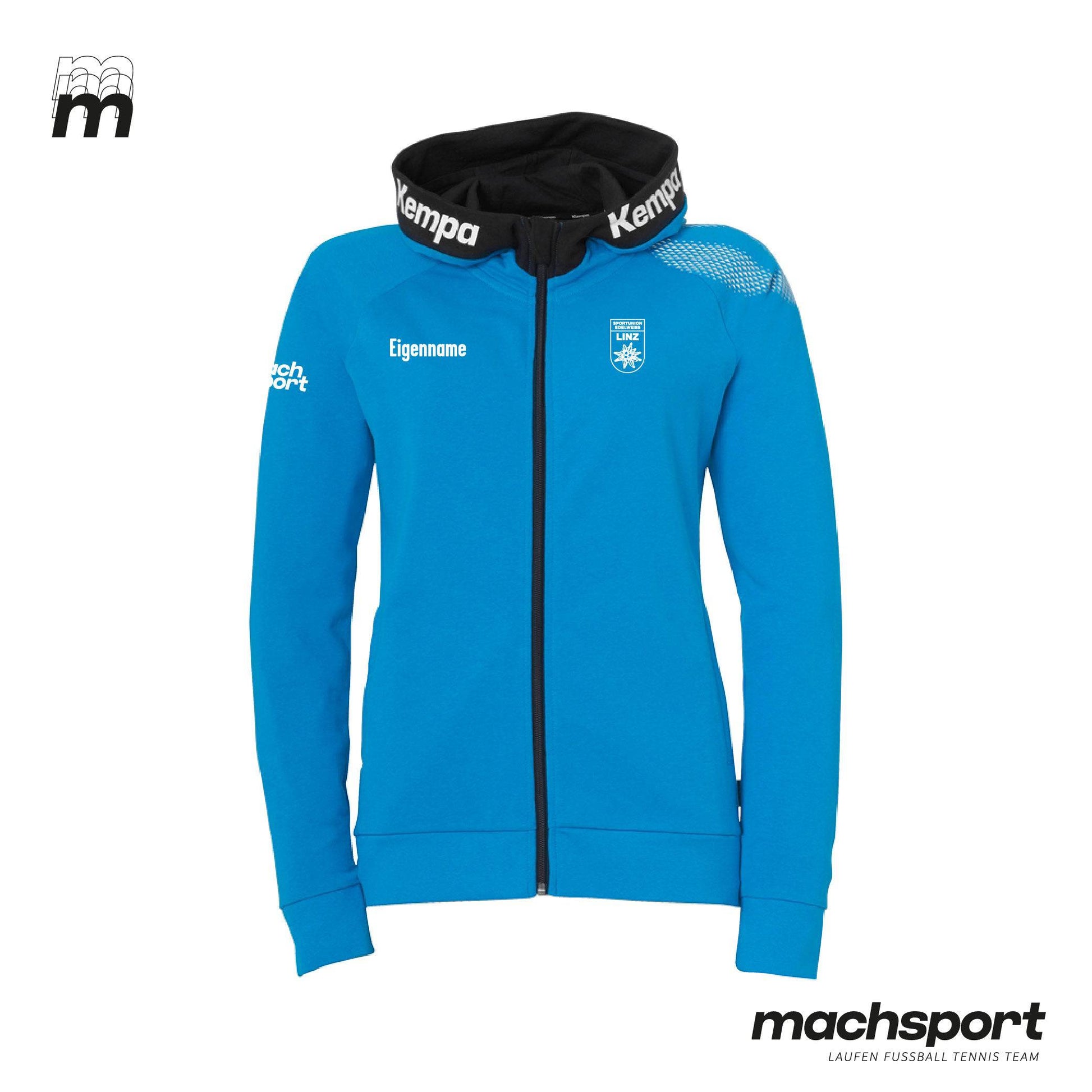 Sportunion Edelweiss Linz Handball Kapuzenjacke Damen - machsport – Bild 