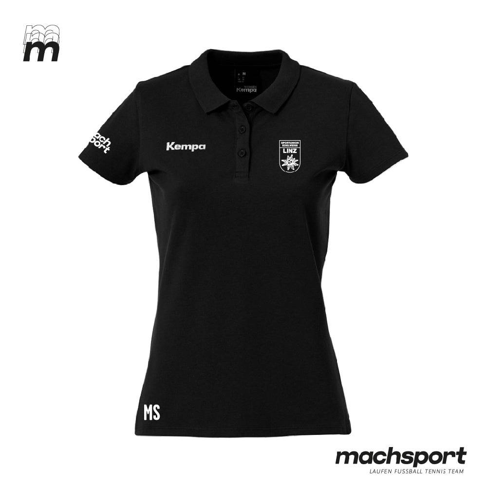 Sportunion Edelweiss Linz Handball Poloshirt Damen funktionell - Schwarz - machsport – Bild 