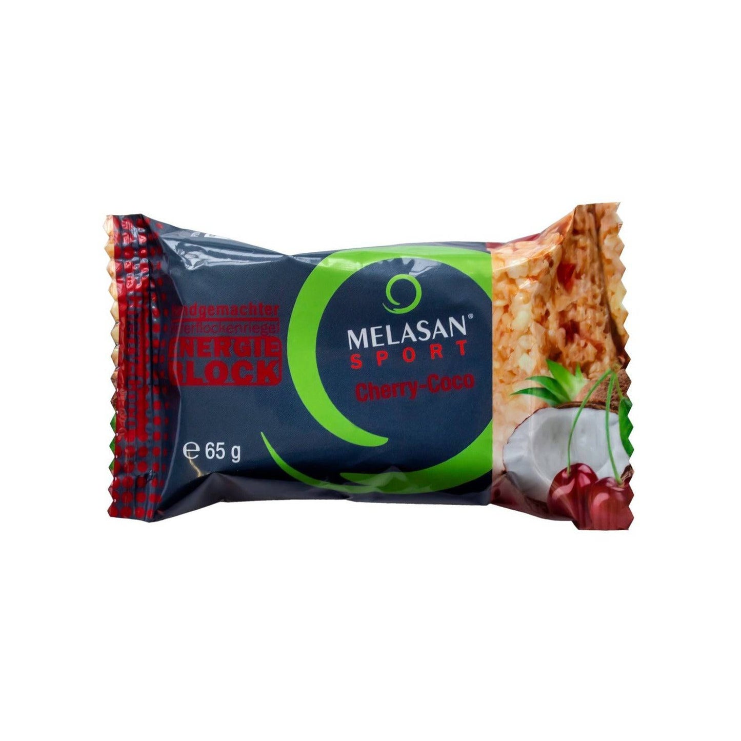 Melasan Sportriegel Energie Block Cherry-Coco 65g - machsport
