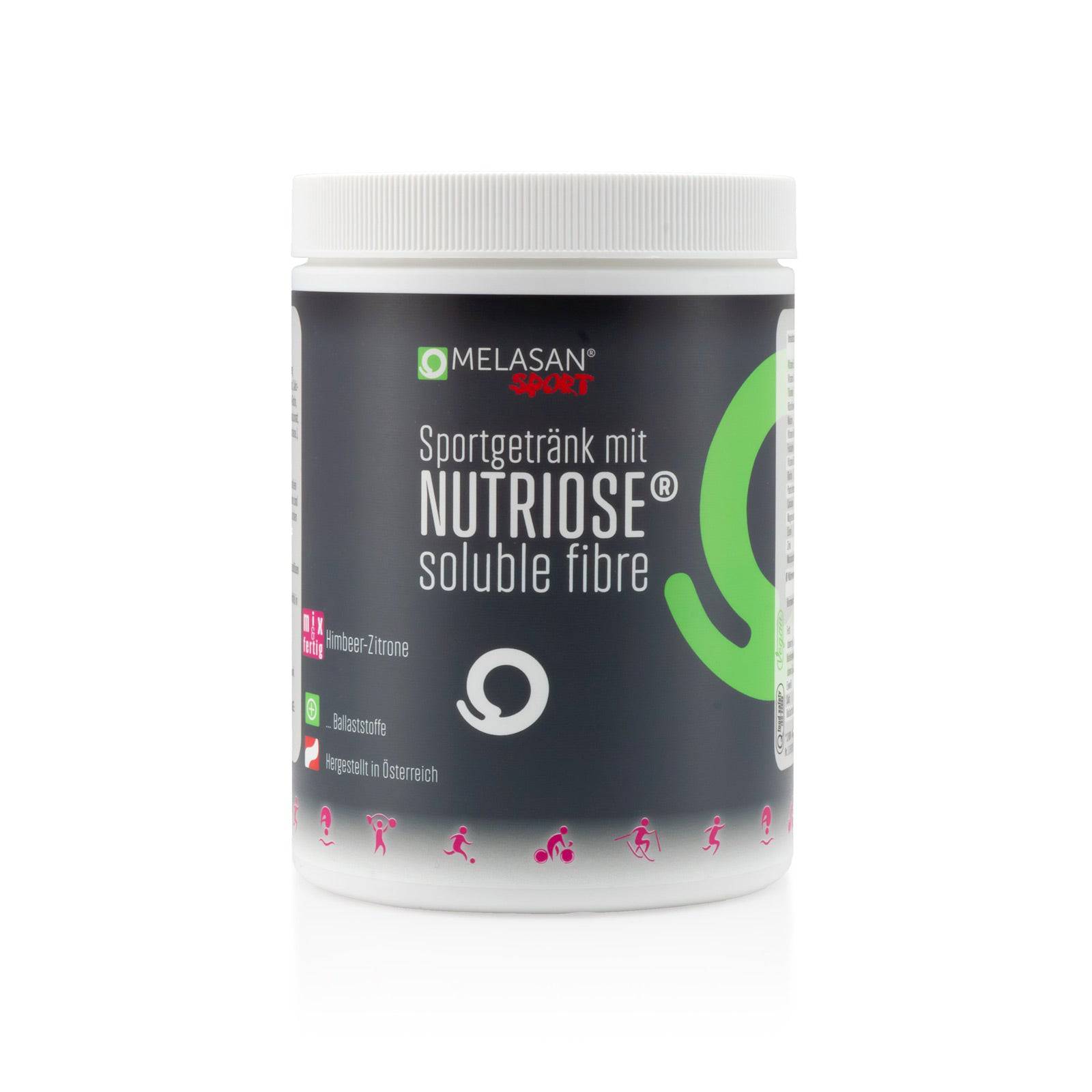 Melasan Sportgetränk Nutriose Himbeere/Zitrone - machsport – Bild 