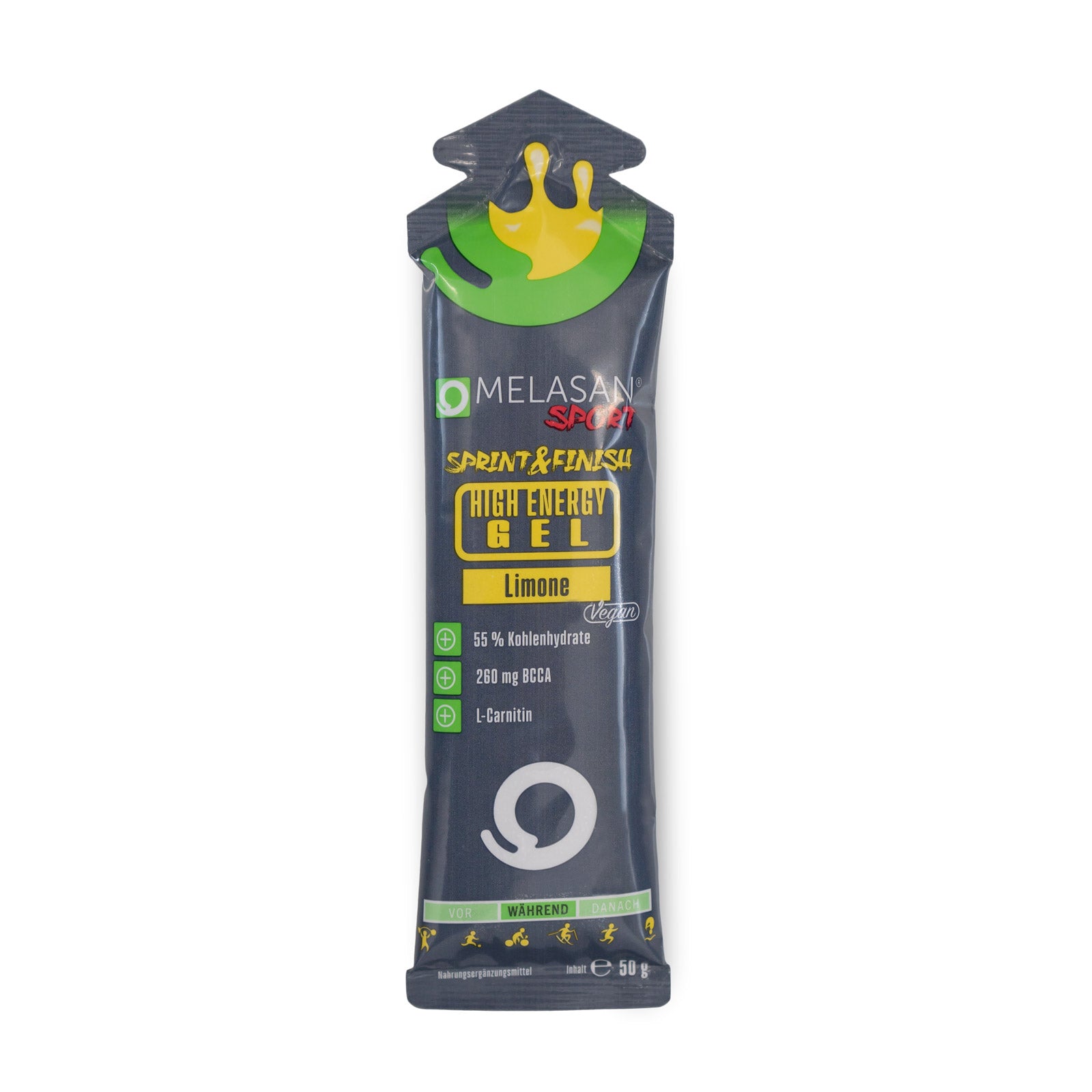 Melasan Sportgel High Energy Gel Limone 50g - machsport – Bild 
