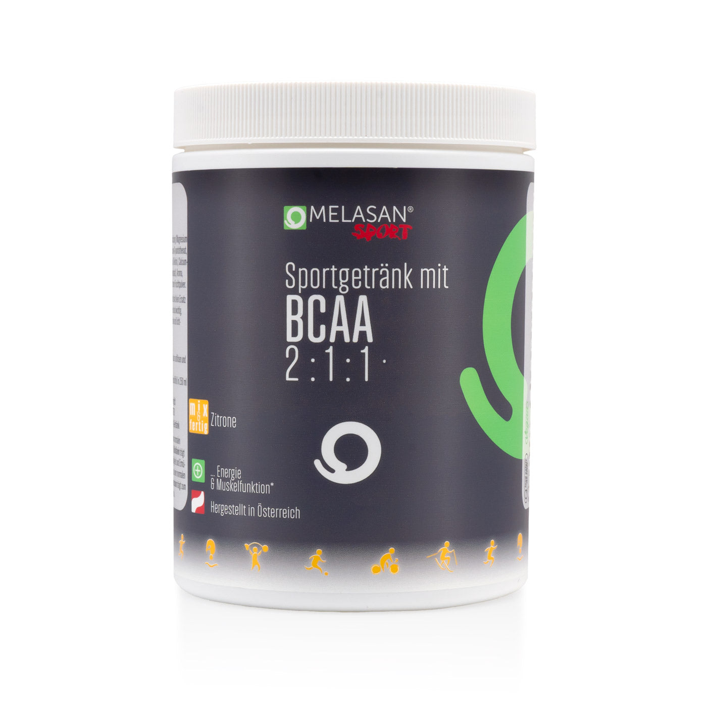 Melasan Sportgetränk BCAA Zitrone 670g - machsport – Bild 