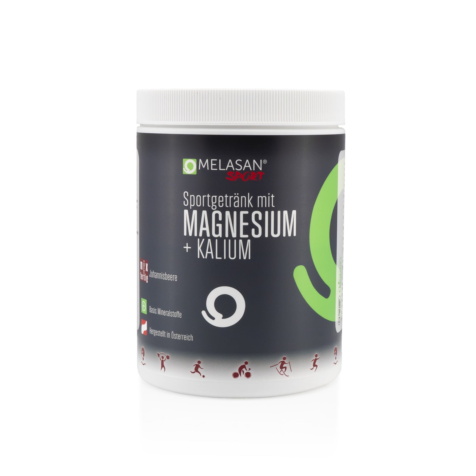 Melasan Sportgetränk Magnesium + Kalium Johannisbeere - machsport – Bild 