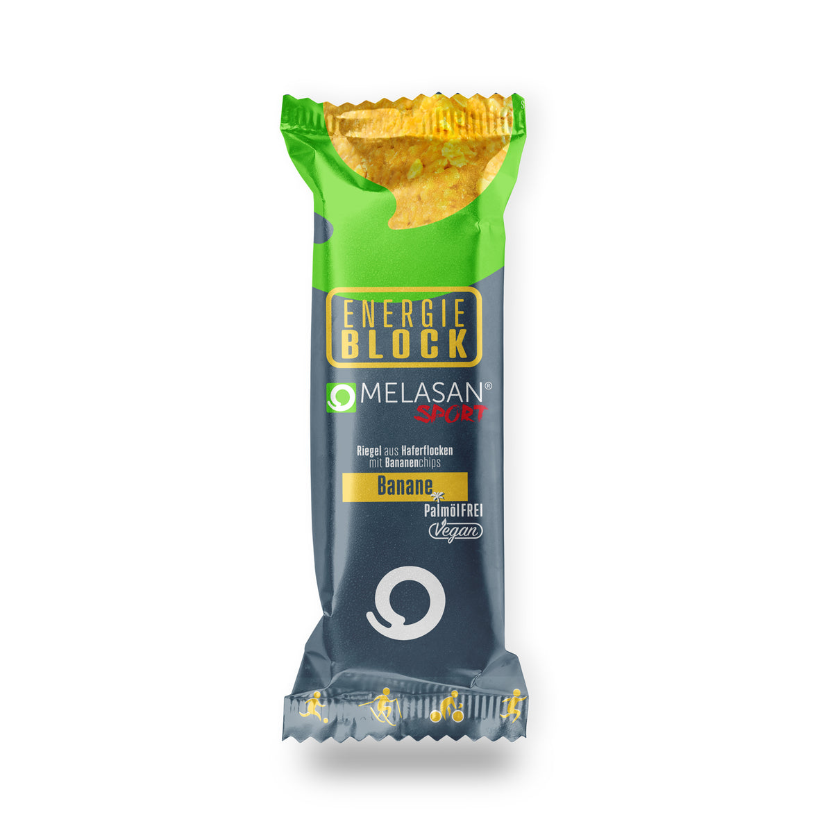 Melasan Sportriegel Energie Block Banane 65g - machsport