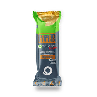 Melasan Energie Block Cappuccino 65g – köstlicher Energieriegel mit Koffein, vegan und palmölfrei - machsport