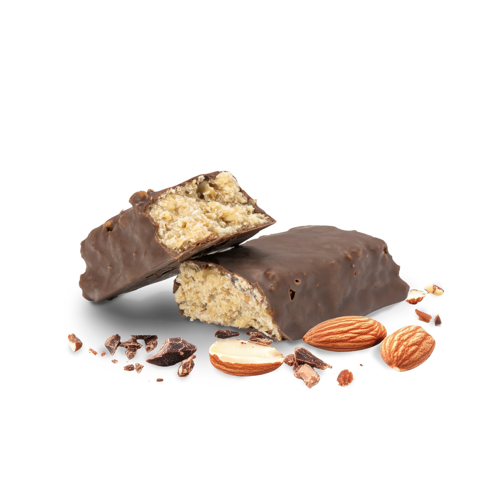 Melasan Sportriegel Energie Block Schoko-Mandel 65g Riegelansicht – Bild 