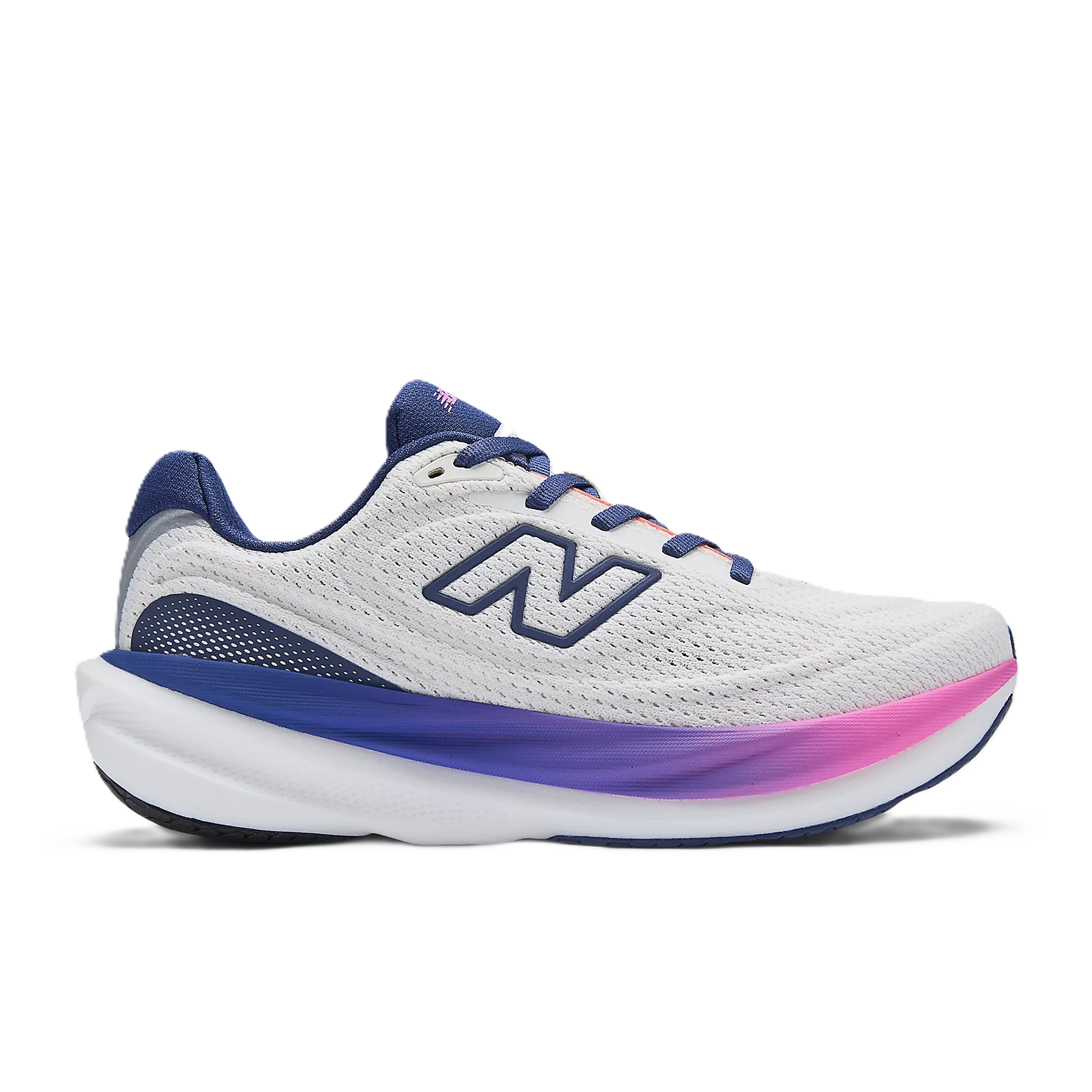 Damen-Neutrallaufschuhe von New Balance 1080v15, weiches Obermaterial, laufgerechte Sohle, sportliches Design, seitliche Markenlogo sichtbar – Bild 