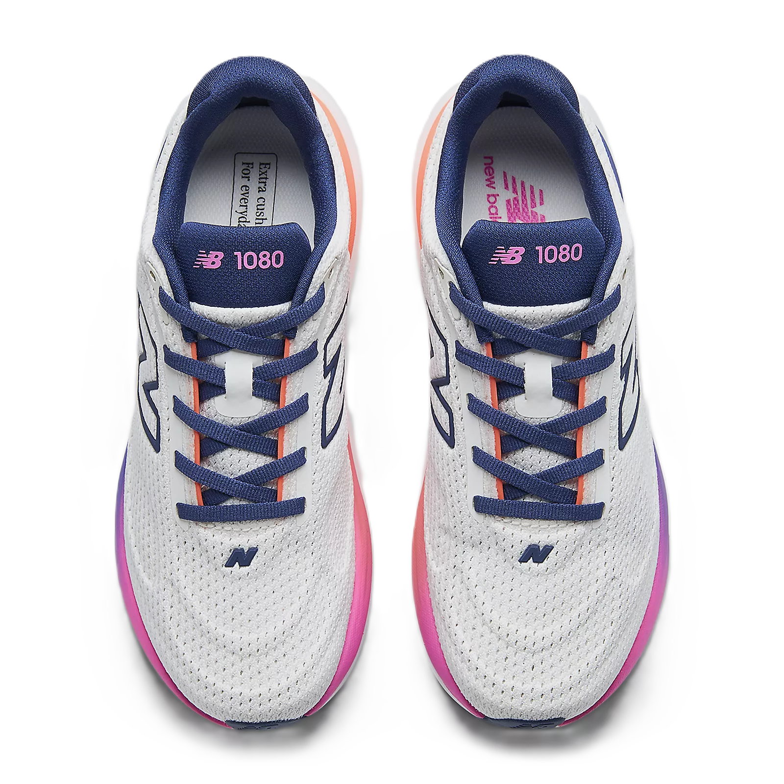 Damen-Neutrallaufschuhe 1080v15 von New Balance, laufende Schuhe mit atmungsaktivem Mesh und bequemer Sohle, frontal fotografiert – Bild 