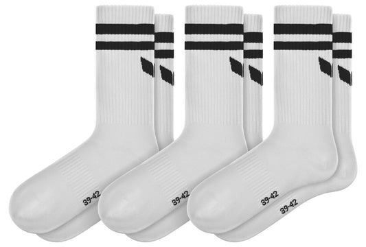 Erima Sportsocken Wings Socks 3-Pack – weiß / 31-34