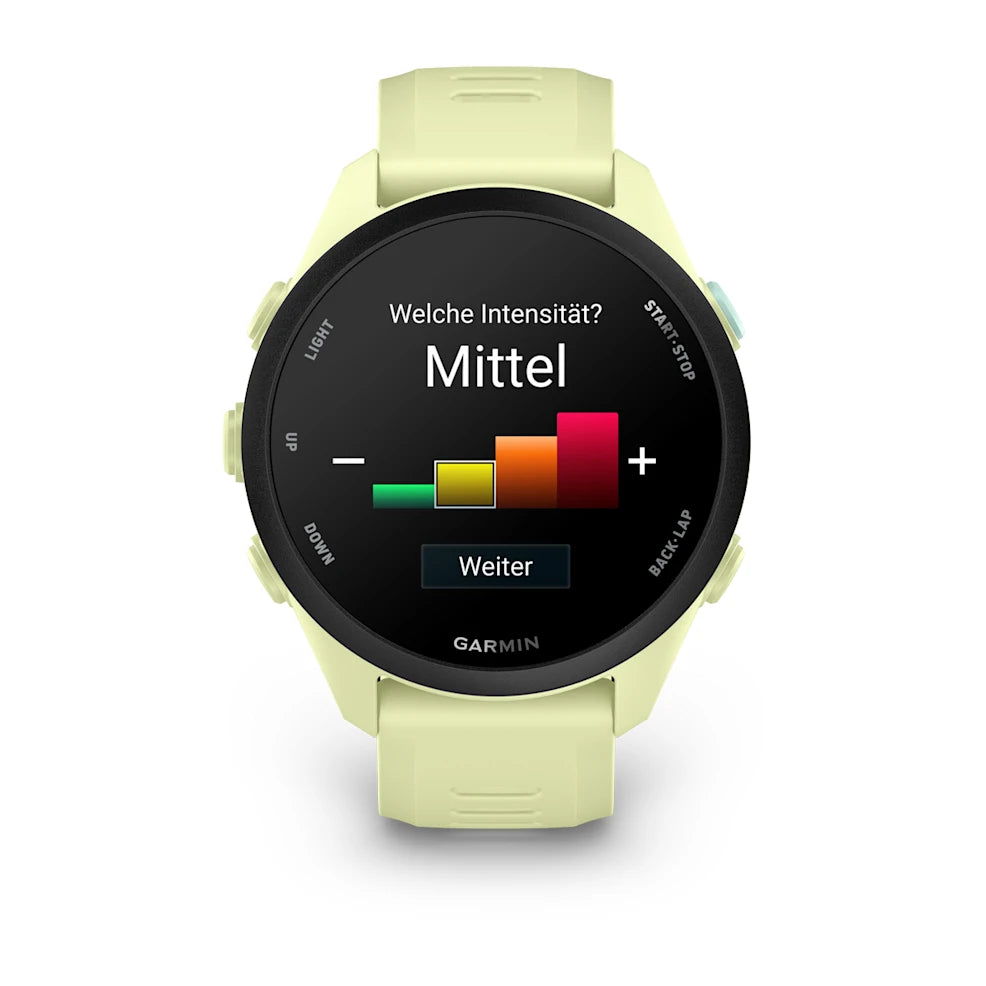 Garmin Forerunner 70, Zitrone mit Schnellwechsel-Armband 20 mm Silikon – Bild 
