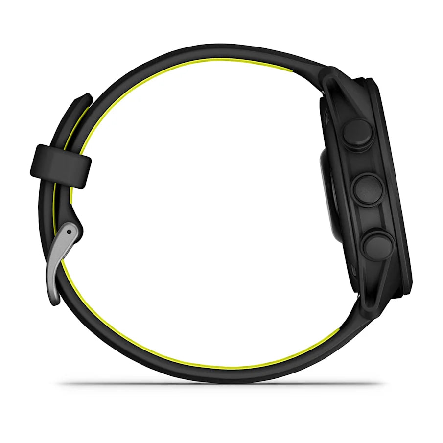 Garmin Forerunner 70 Schwarz, GPS Laufuhr mit AMOLED Display und Schnellwechsel-Armband 20 mm - machsport