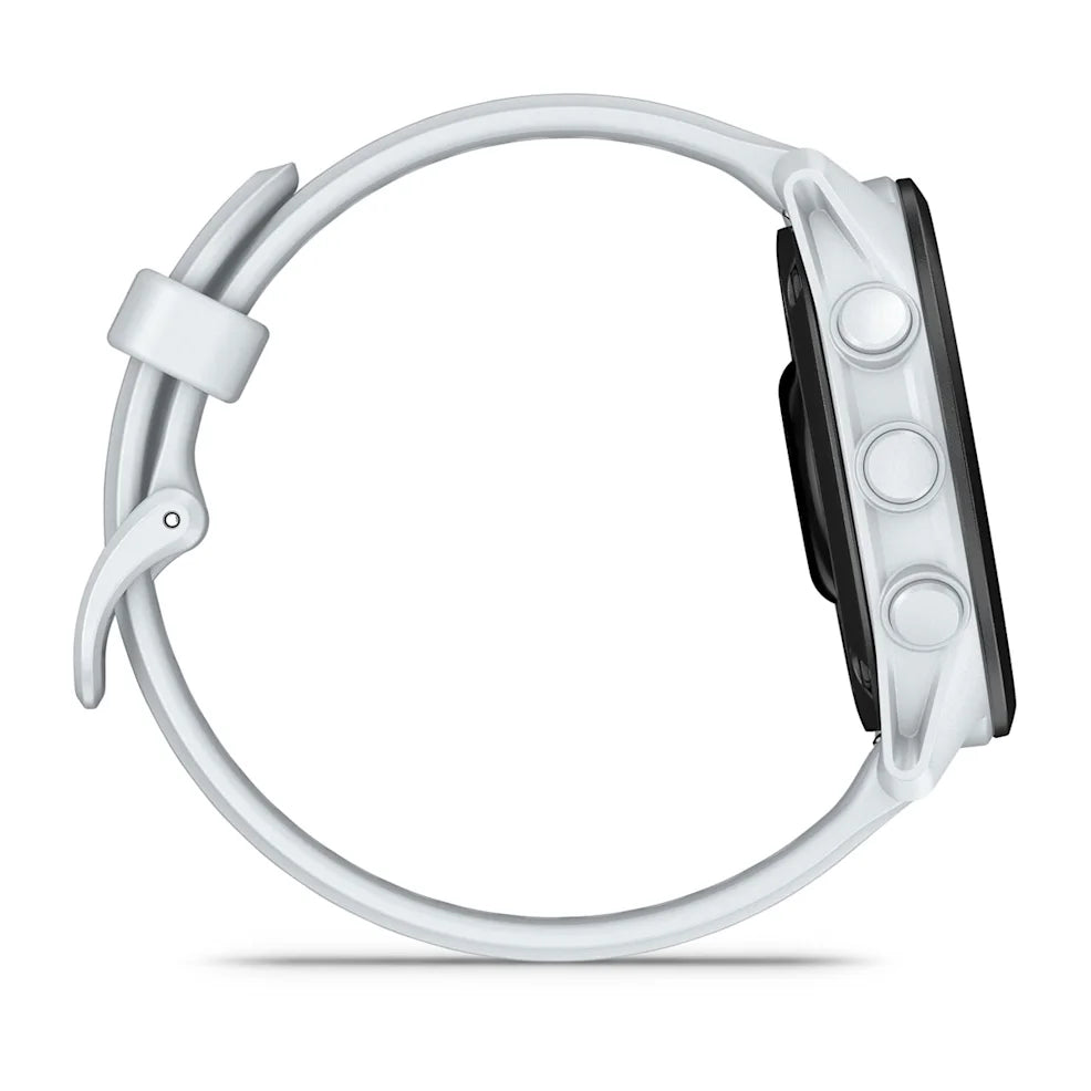 Garmin Forerunner 70, Steinweiss mit Schnellwechsel-Armband 20 mm Silikon – Bild 