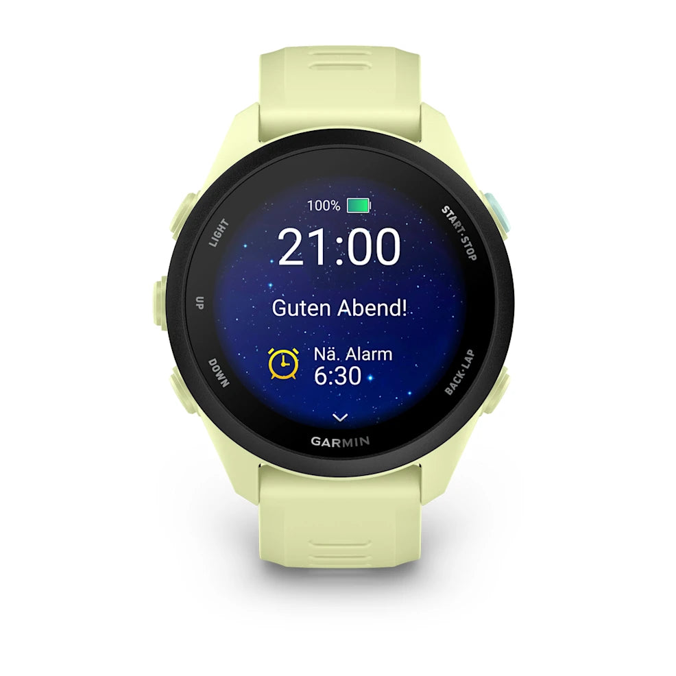 Garmin Forerunner 70, Zitrone mit Schnellwechsel-Armband 20 mm Silikon – Bild 