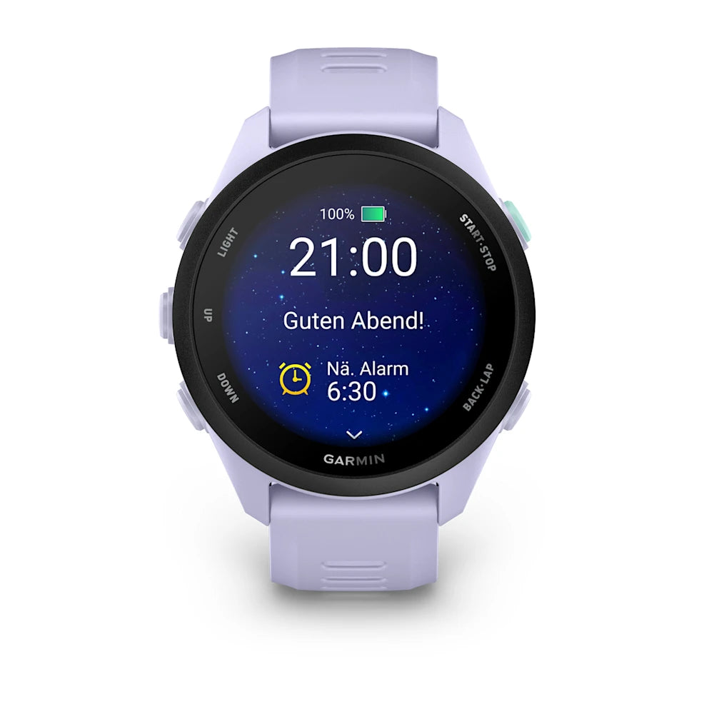 Garmin Forerunner 70, Cool Lavender mit Schnellwechsel-Armband 20 mm Silikon – Bild 