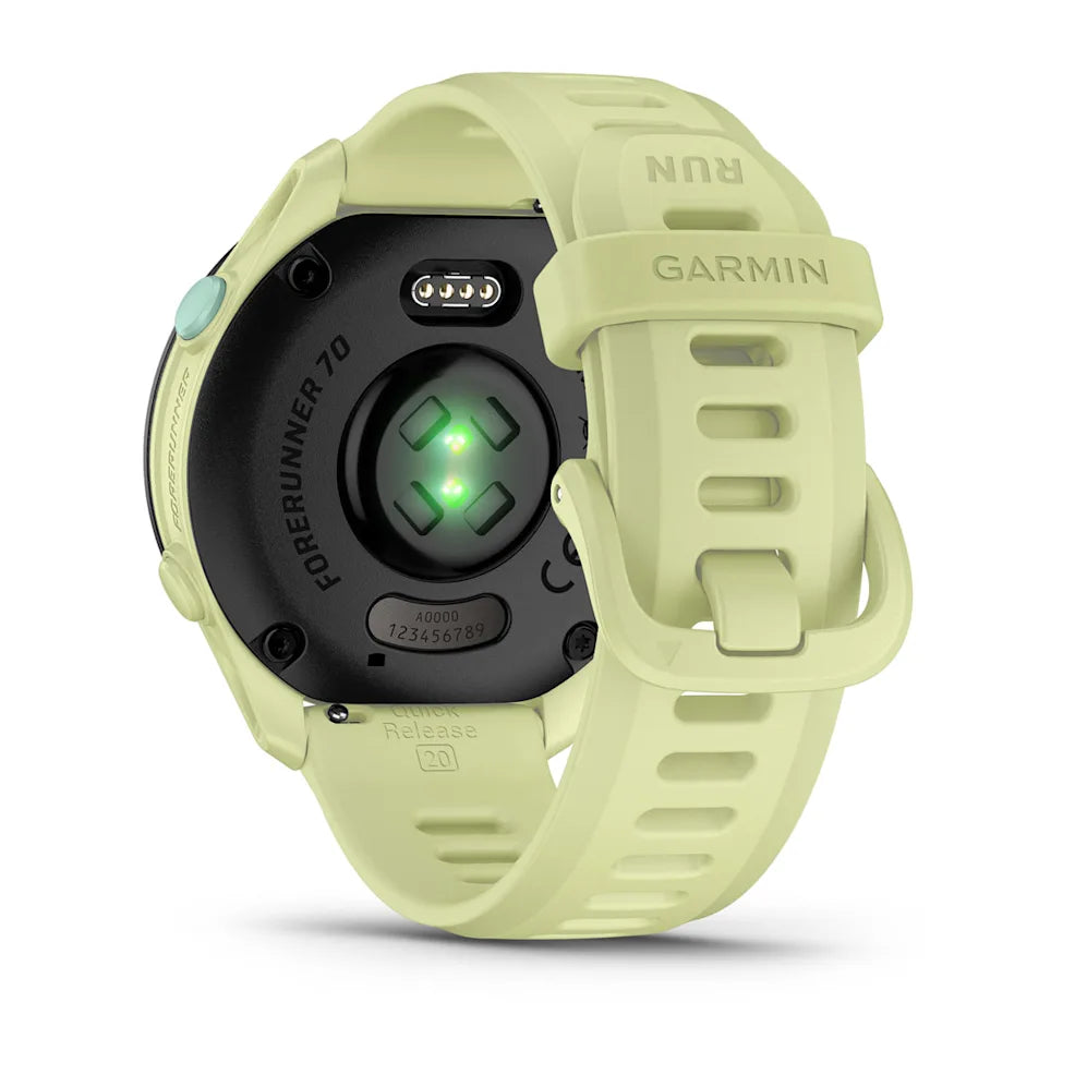 Garmin Forerunner 70, Zitrone mit Schnellwechsel-Armband 20 mm Silikon – Bild 