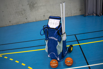 Powershot POWERCART®  - der ultimative Gerätewagen - Basketball blau/weiß - machsport