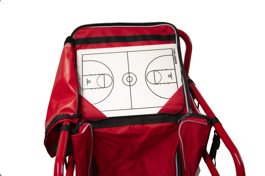 Powershot POWERCART®  - der ultimative Gerätewagen - Basketball rot/weiß - machsport
