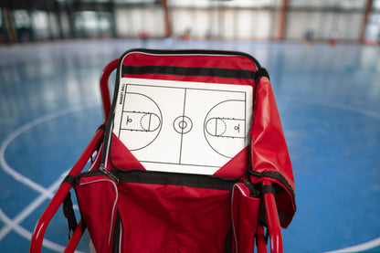 Powershot POWERCART®  - der ultimative Gerätewagen - Basketball rot/weiß - machsport