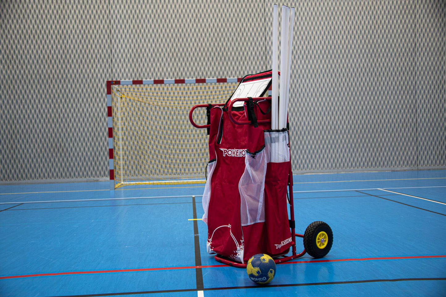Powershot POWERCART®  - der ultimative Gerätewagen - Handball rot/weiß - machsport