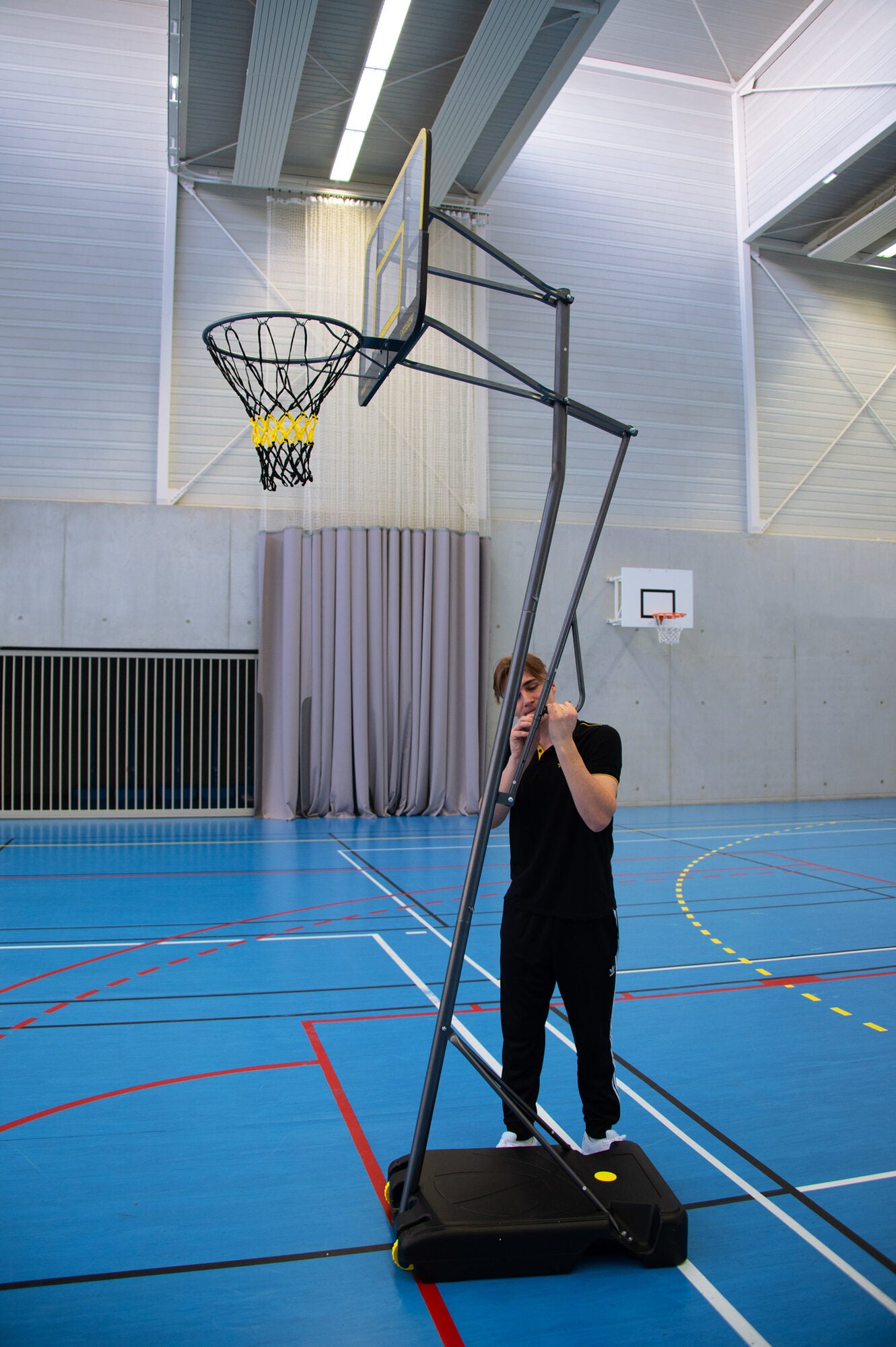 Powershot Mobiler Basketballkorb - Senior - Größenverstellbar - machsport – Bild 