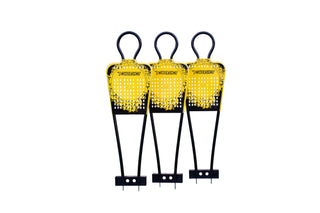 Powershot Freistoßmauer - 3er-Set Trainingsdummy Junior - Zusammenklappbar - machsport