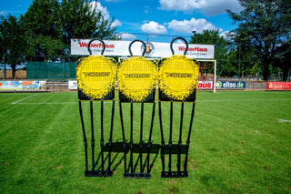 Powershot Freistoßmauer - 3er-Set Trainingsdummy - Zusammenklappbar - machsport