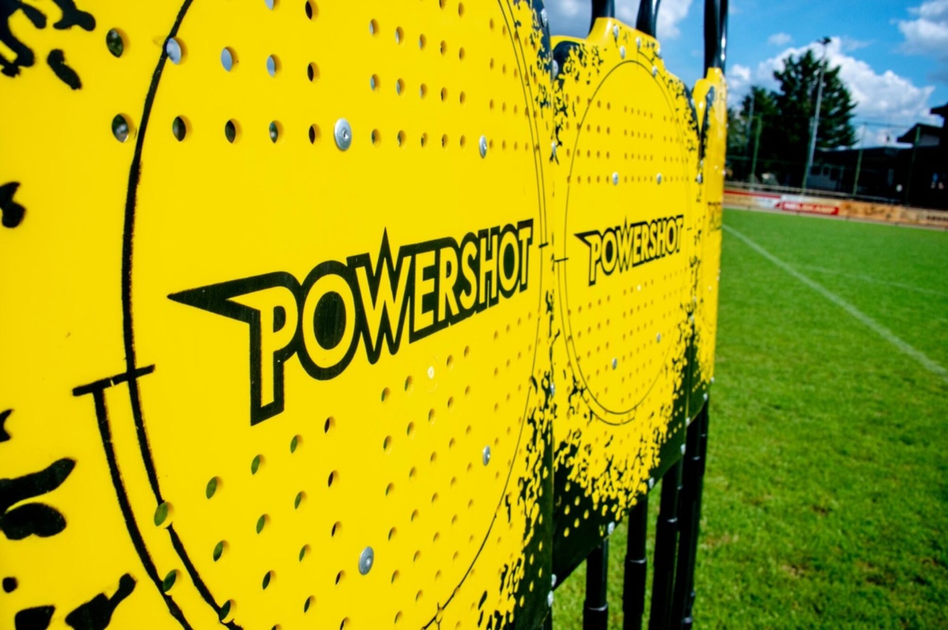 Powershot Freistoßmauer - 3er-Set Trainingsdummy - Zusammenklappbar - machsport – Bild 