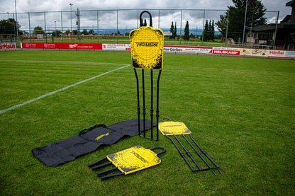 Powershot Freistoßmauer "Extra Strong" - 3er-Set Trainingsdummy - Zusammenklappbar - machsport