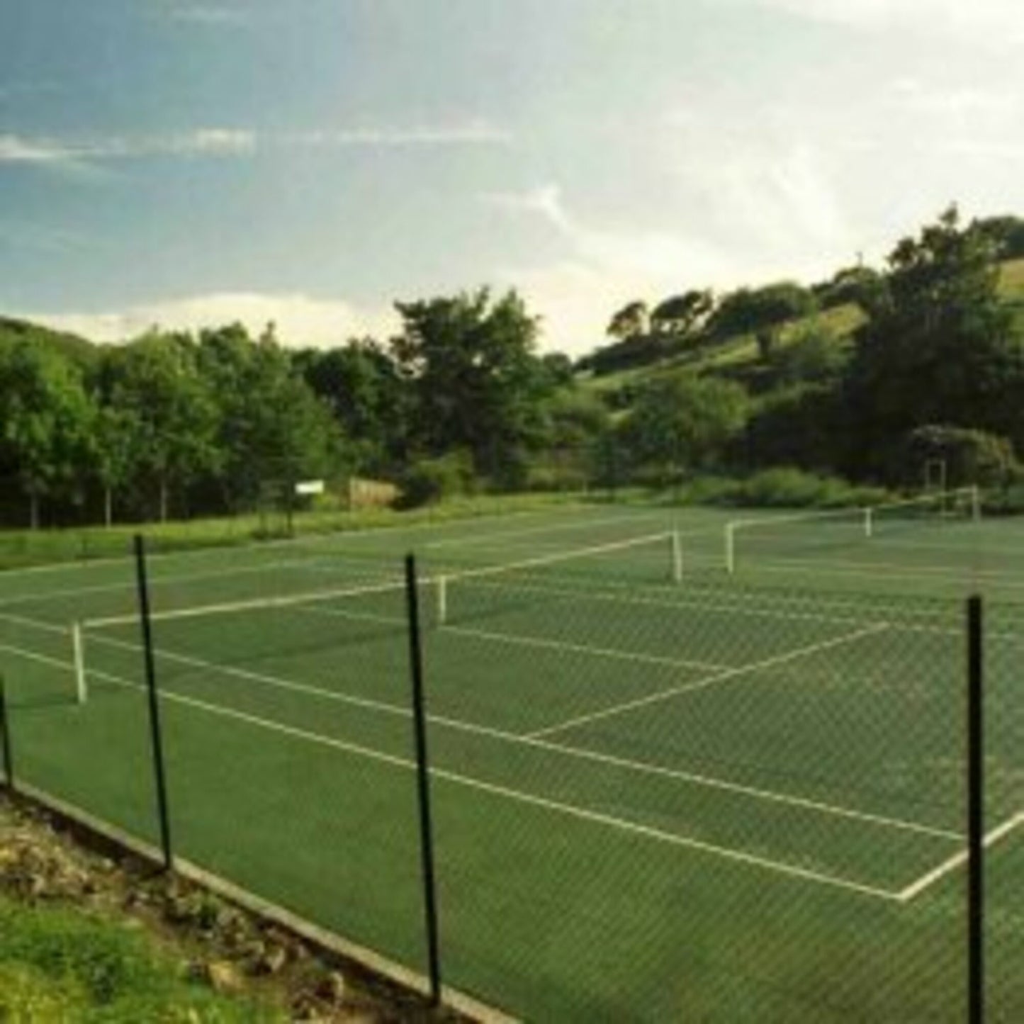 Powershot Schutznetz für Sportplätze - Feldbegrenzungsnetz Tennis - machsport