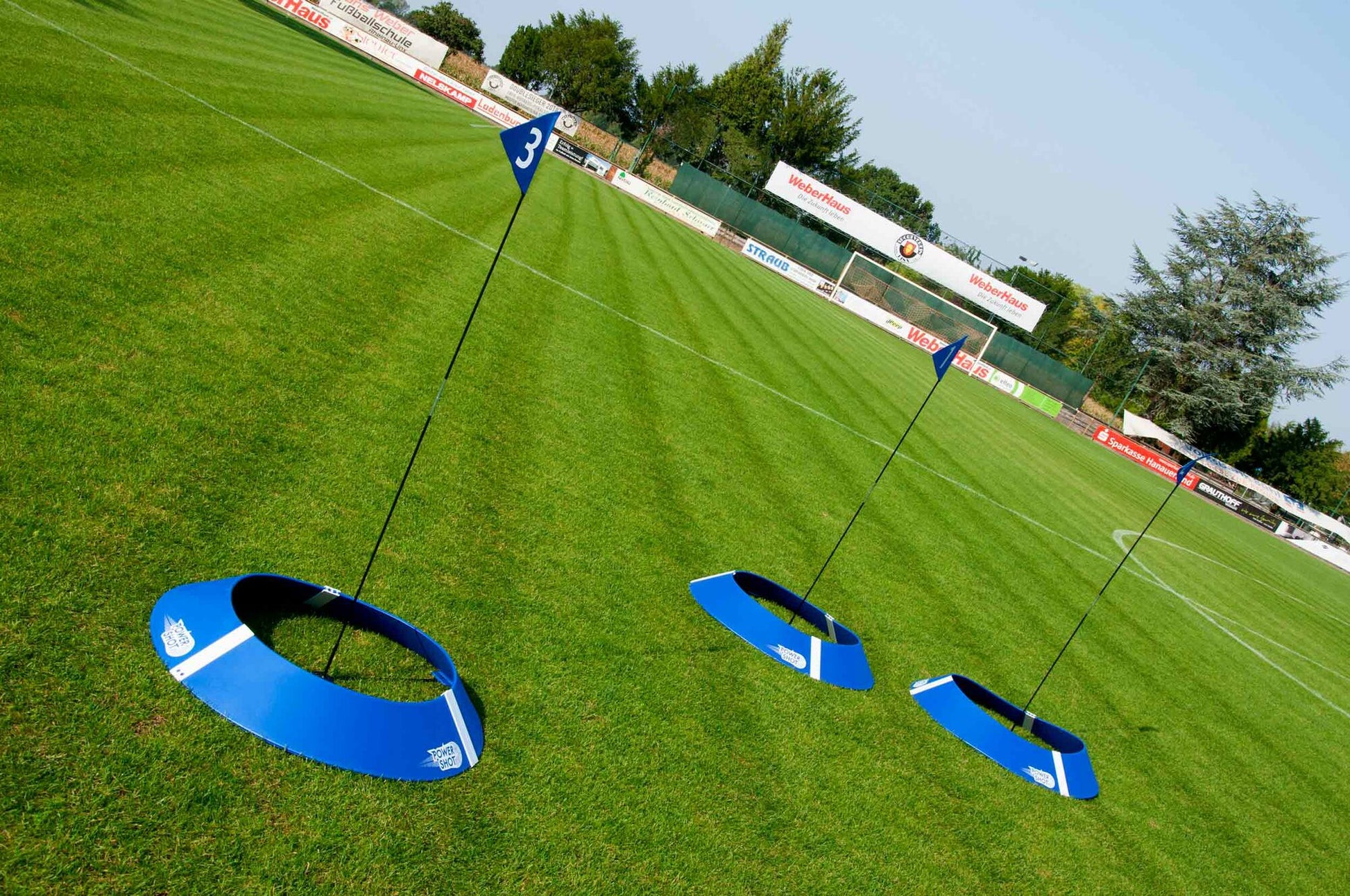 Powershot 3er-Set Fußballgolf-Ziele mit Lichtsensoren - machsport – Bild 