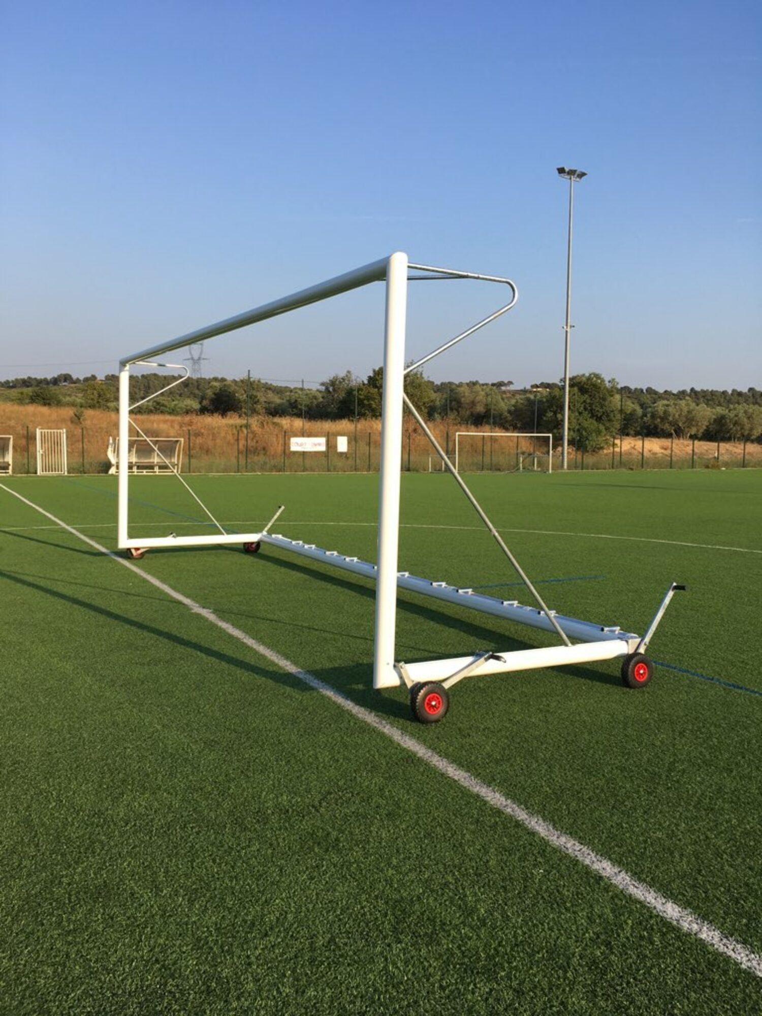 Powershot Jugendfußballtor - transportabel - beschwert - machsport – Bild 