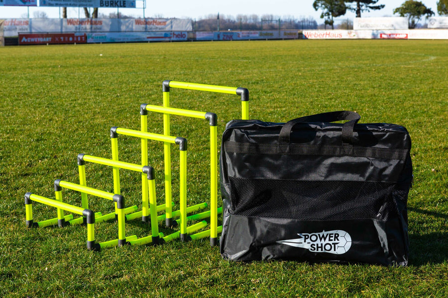 Powershot 6er-Set faltbare Hürden - Stecksystem - machsport