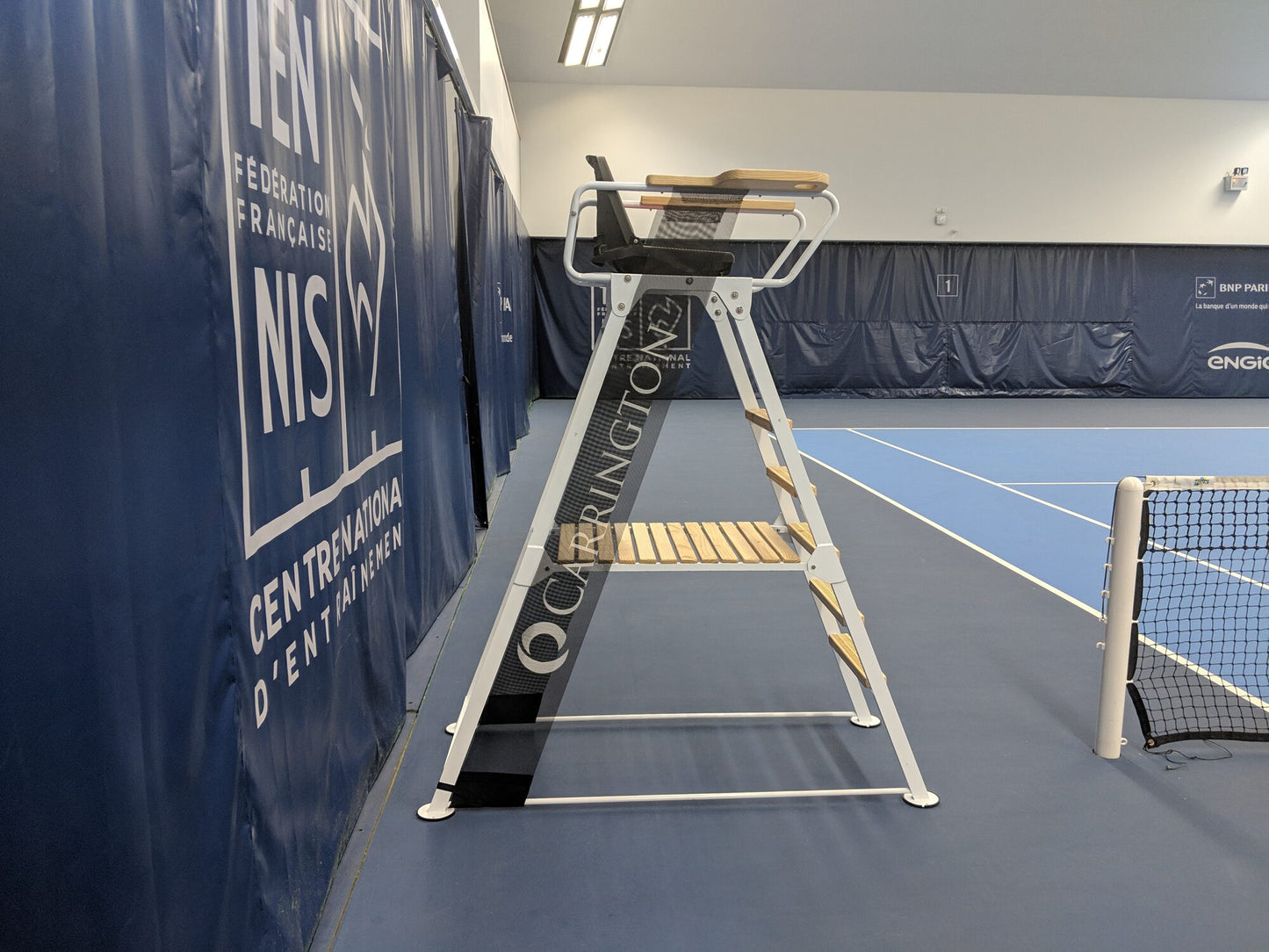 Powershot Schiedsrichterstuhl "Aluminium & Holz" - Turnier - machsport